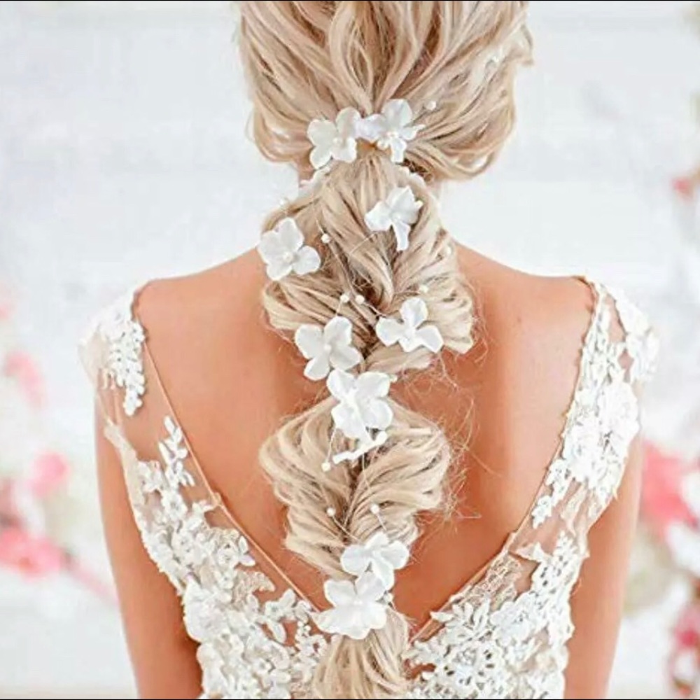 •Wedding HAIR Floral Garland•